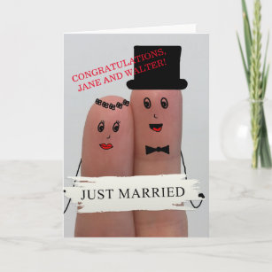 Wedding Day Congratulations Happy Thumbs Card