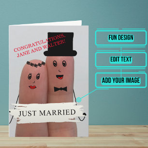 Wedding Day Congratulations Happy Thumbs Card