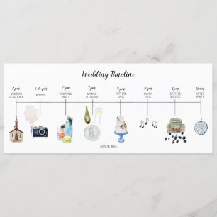 Wedding Day Event Timeline Program