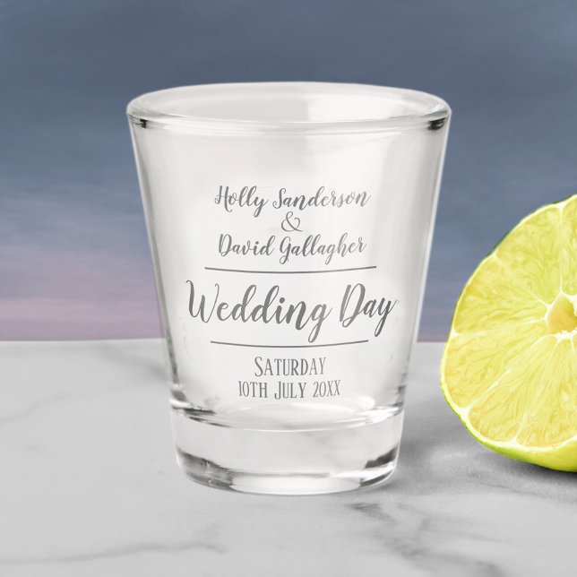Wedding Day Gift for Guests Shot Glass (Creator Uploaded)