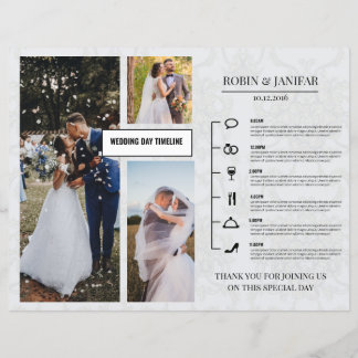Wedding Day Itinerary Timeline Template