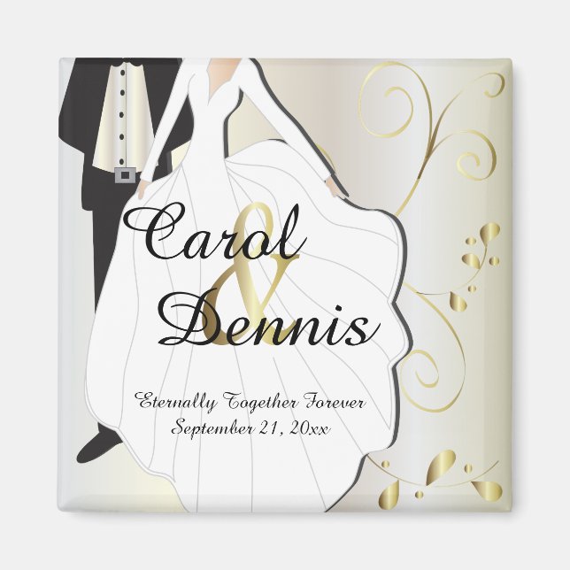 Wedding Day Keepsake for that Special Day Magnet (Front)