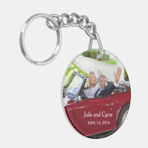 Wedding Day Key Chain, Bride and Groom Key Chain