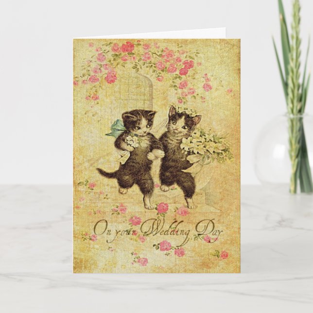 Wedding Day Kitties Card (Front)