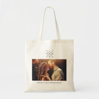 Wedding Day Monogram Tote Bag