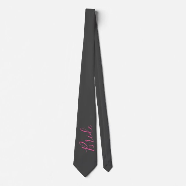 Wedding Day Neck Tie - Bride  (Front)
