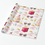 Wedding Day Pattern Wrapping Paper<br><div class="desc">Make sure every gift you give has a layer of love with this Wedding Day Pattern wrapping paper.</div>