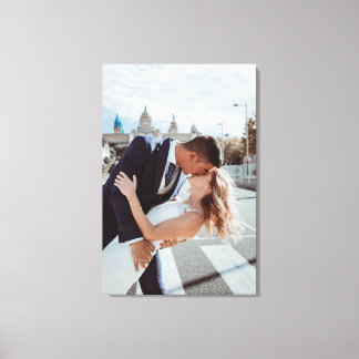 Wedding Day Personalised Photo Canvas Print