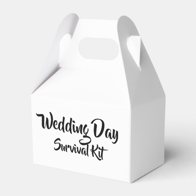 "Wedding Day Survival Kit" Box  (Front Side)