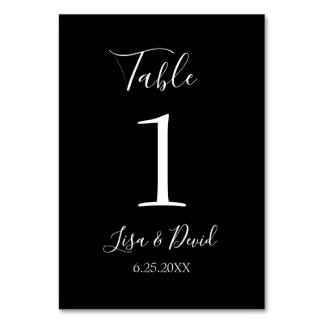 wedding decor Table Number