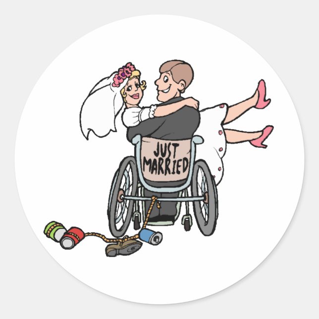 Wedding Decorations 13 Classic Round Sticker (Front)