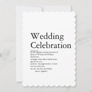 Wedding Definition party   Thank You Card