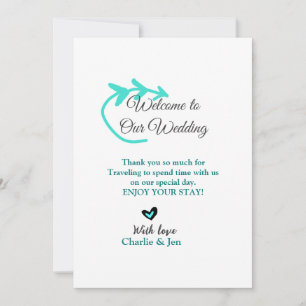 Wedding Destination celebration welcome travel Invitation