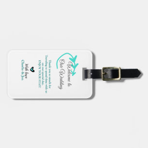 Wedding Destination celebration welcome travel Luggage Tag