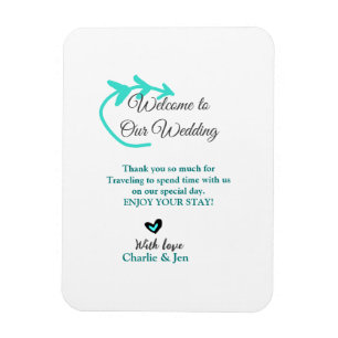 Wedding Destination celebration welcome travel  Magnet