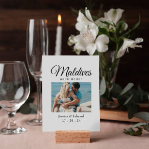 Wedding Destination Table Name Couple Travel Photo