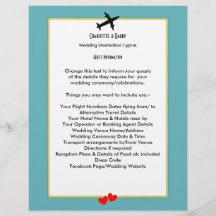Wedding Destinations Abroad Guest Information