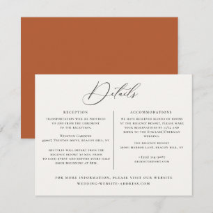 Wedding Details Information Template