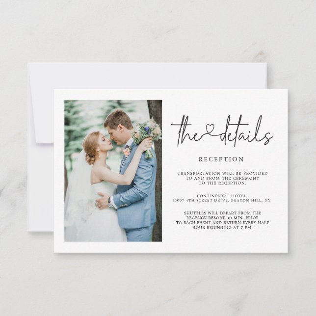 Wedding Details Information Template (Front)