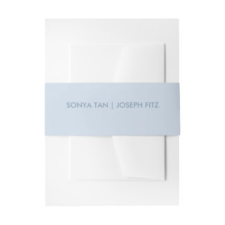 Wedding Details Modern Wedding Invitation Belly Band