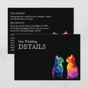 🌈 Wedding details Purrfectly Yours: Purrfectly  Enclosure Card