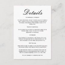 Wedding Details Qr Code Simple Black Minimal Chic