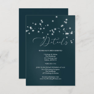 WEDDING DETAILS Sage Green Olive Foliage Invitation