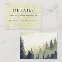 Wedding Details Small Enclosure Card