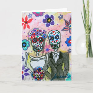 Wedding Dia de los Muertos by Prisarts Card