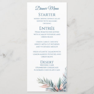 Wedding Dinner and Bar Menu-Tropical Dream Menu