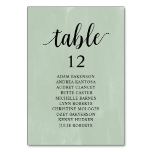 Wedding Dinner, Greenery Seating Chart Table Number