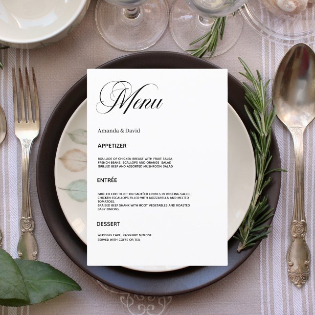 Wedding dinner menu (Creator Uploaded)