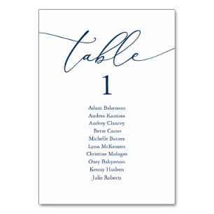 Wedding Dinner, Modern Guest Seating Chart and Table Number