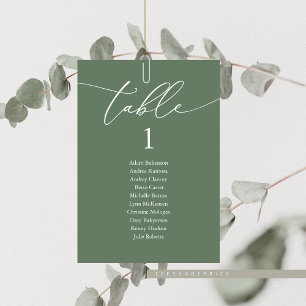 Wedding Dinner, Modern Guest Seating Chart Table Number