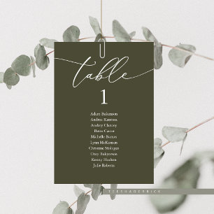 Wedding Dinner, Modern Guest Seating Chart Table Number