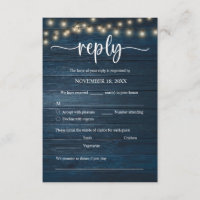Wedding Dinner RSVP, meal options, song request