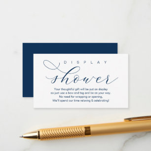Wedding Display Shower, Modern Elegant Enclosure Card