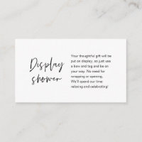 Wedding Display Shower, Modern Minimalist