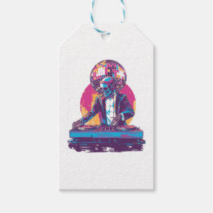 Wedding DJ Skull � Funny Formal Party Skeleton Gift Tags
