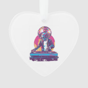 Wedding DJ Skull � Funny Formal Party Skeleton Ornament