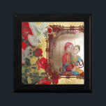 Wedding Doll Portrait Graphic Art Print Gift Box<br><div class="desc">Wedding Doll Portrait Graphic Art Print Celebrate Love with Our “Wedding Doll Portrait” Introducing our enchanting “Wedding Doll Portrait Graphic Art Print, ” featuring beautifully illustrated South Asian bride and groom dolls. This charming artwork is set against a colourful backdrop, framed by vibrant red roses and complemented by a soft...</div>