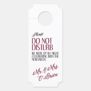 Wedding Door Hanger