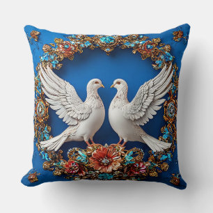 Wedding doves Art Cushion