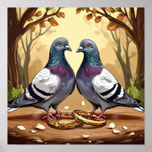 Wedding Doves Poster