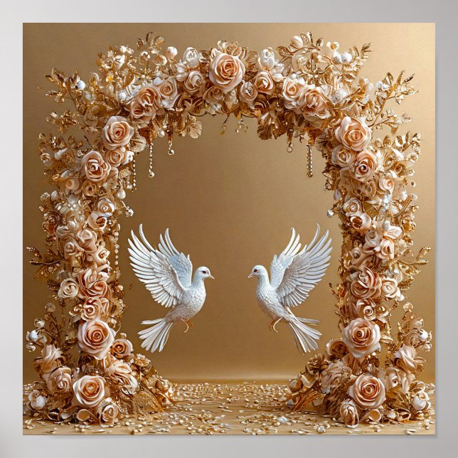 Wedding Doves Poster (Front)