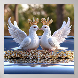 Wedding Doves Poster