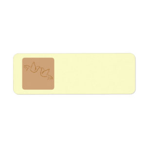 Wedding Doves Return Address Label