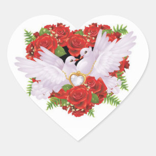 Wedding Doves Stickers