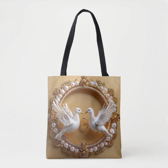 Wedding Doves Tote Bag (Front)