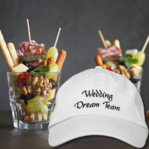 Wedding Dream Team,Bride,Bachelorette Personalised Embroidered Hat